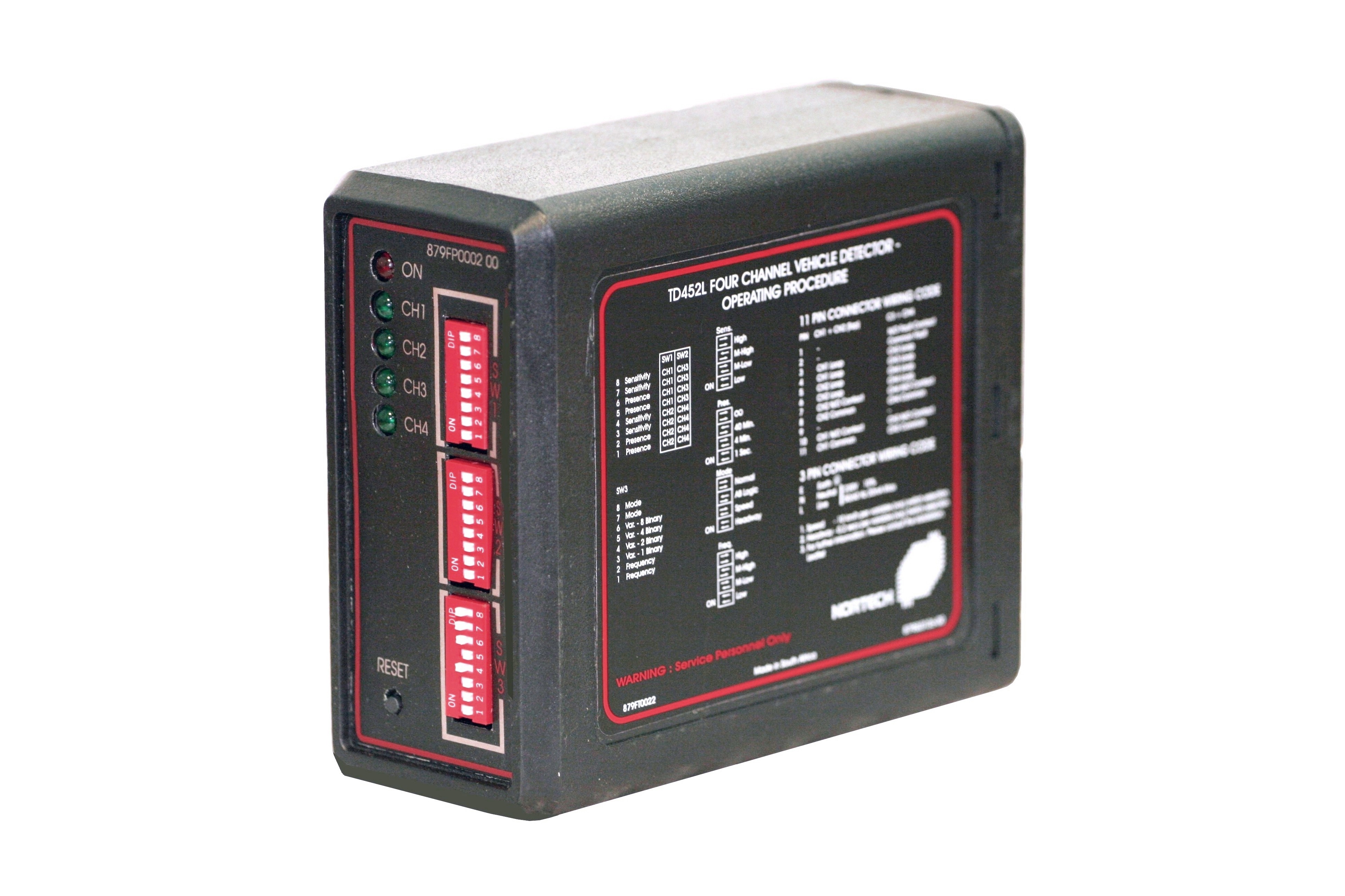 TD450 Four Channel Inductive Loop Vehicle Detector Nortech Detection